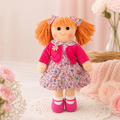 Meghan – 35cm Rag Doll with Orange Yarn Hair | Peony Lane