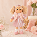 Trixie – 35cm Pink Polka Dot Rag Doll | Peony Lane